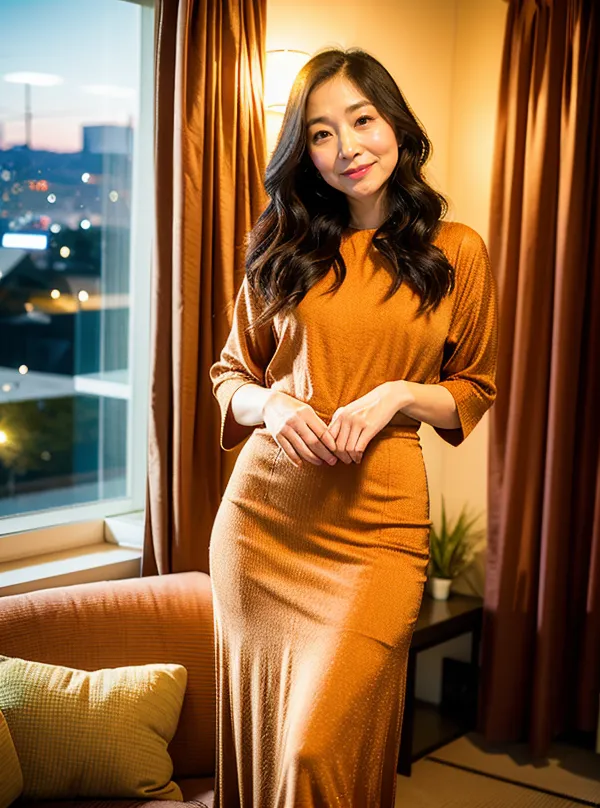 50代美魔女少したれ乳
